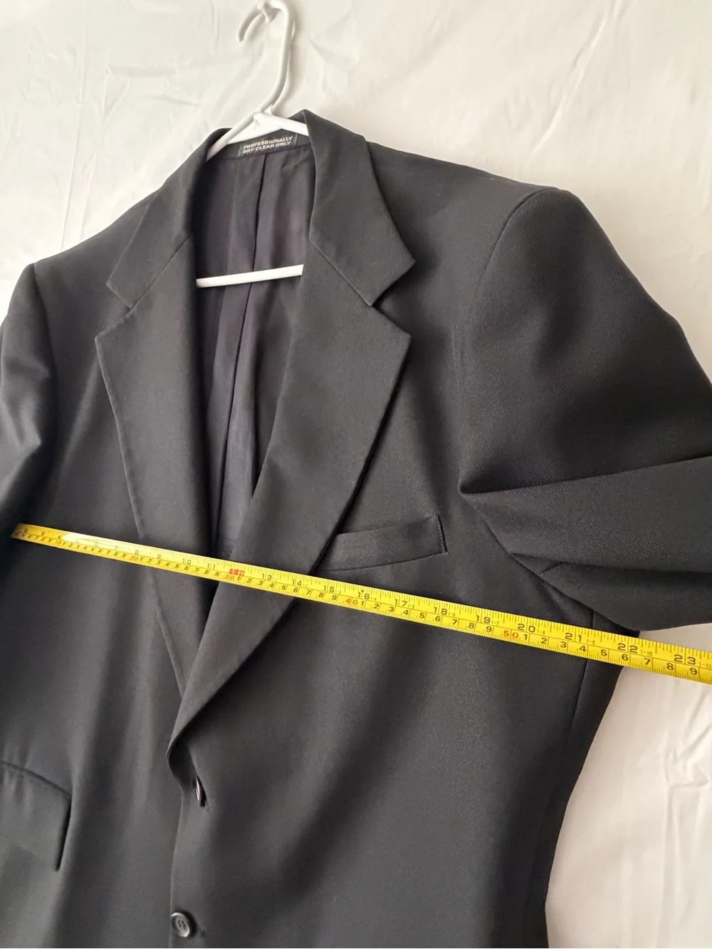 Beallpark Imperial Mens Black Blazer Jacket 2-Button Notch Lapel (A661)